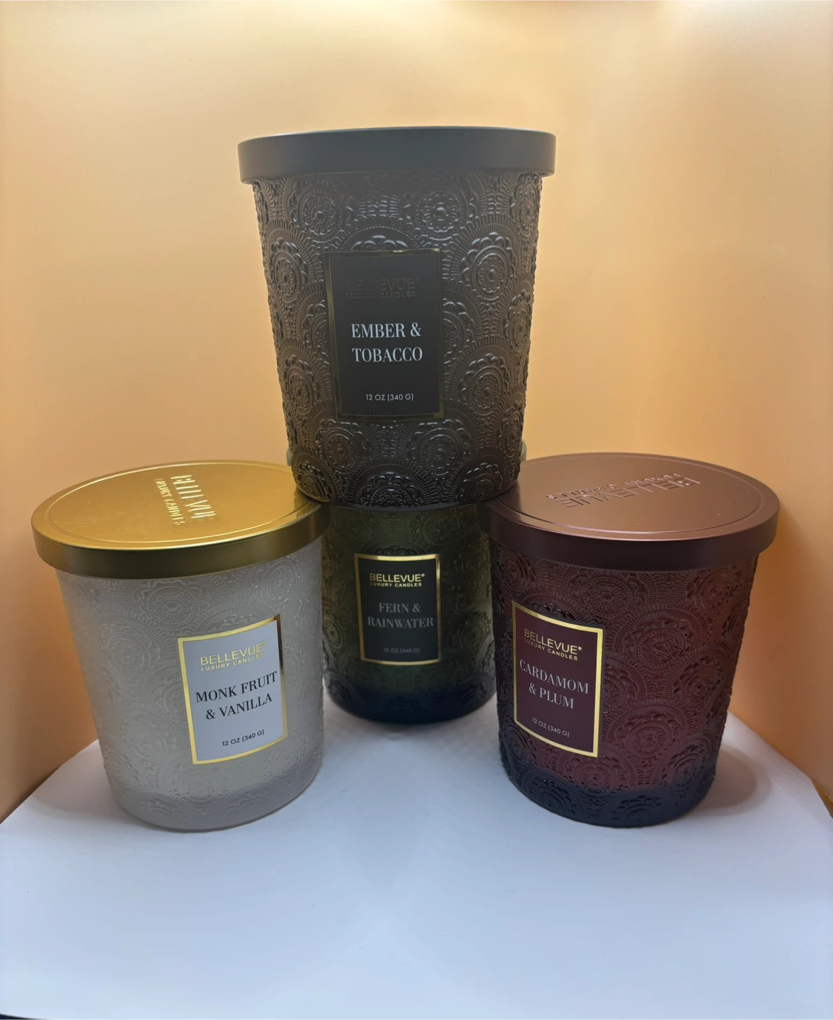 BELLEVUE Luxury Candles - Set of 4 - 12 oz each - photo 3