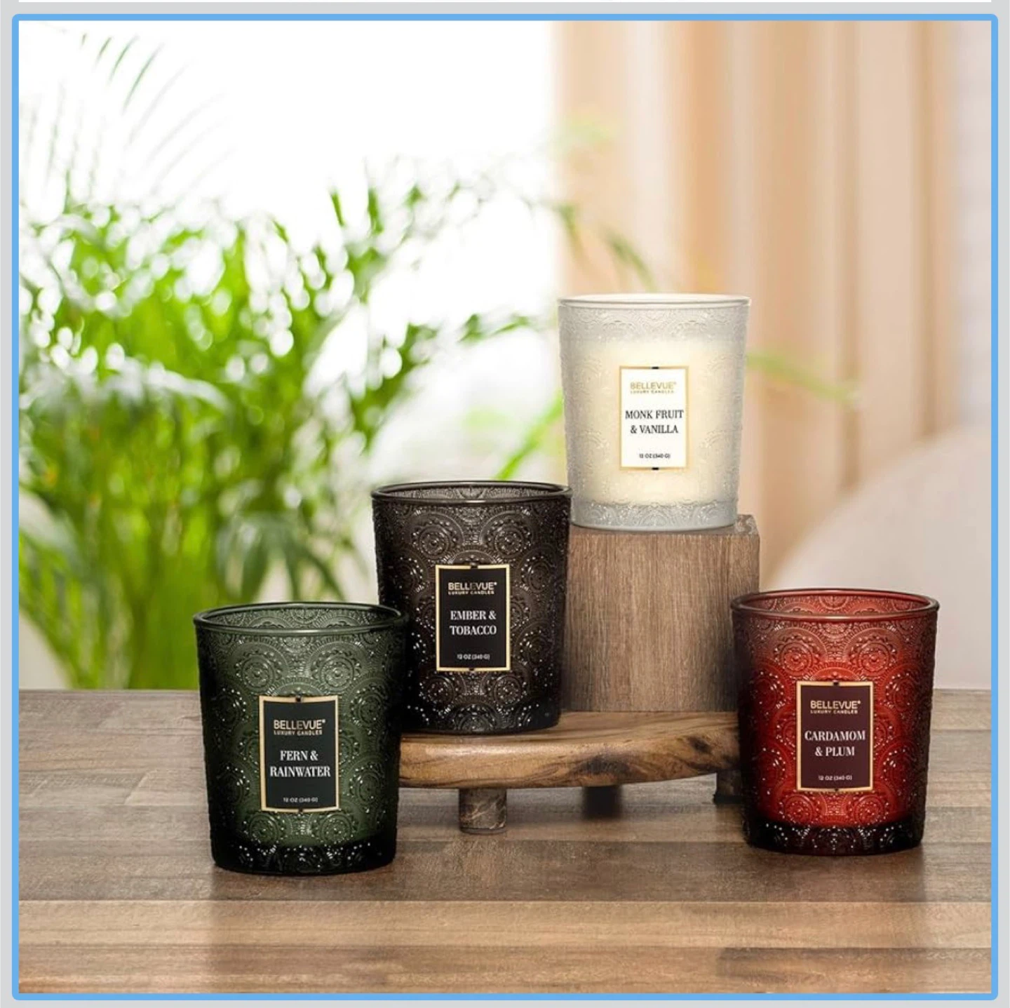 BELLEVUE Luxury Candles - Set of 4 - 12 oz each