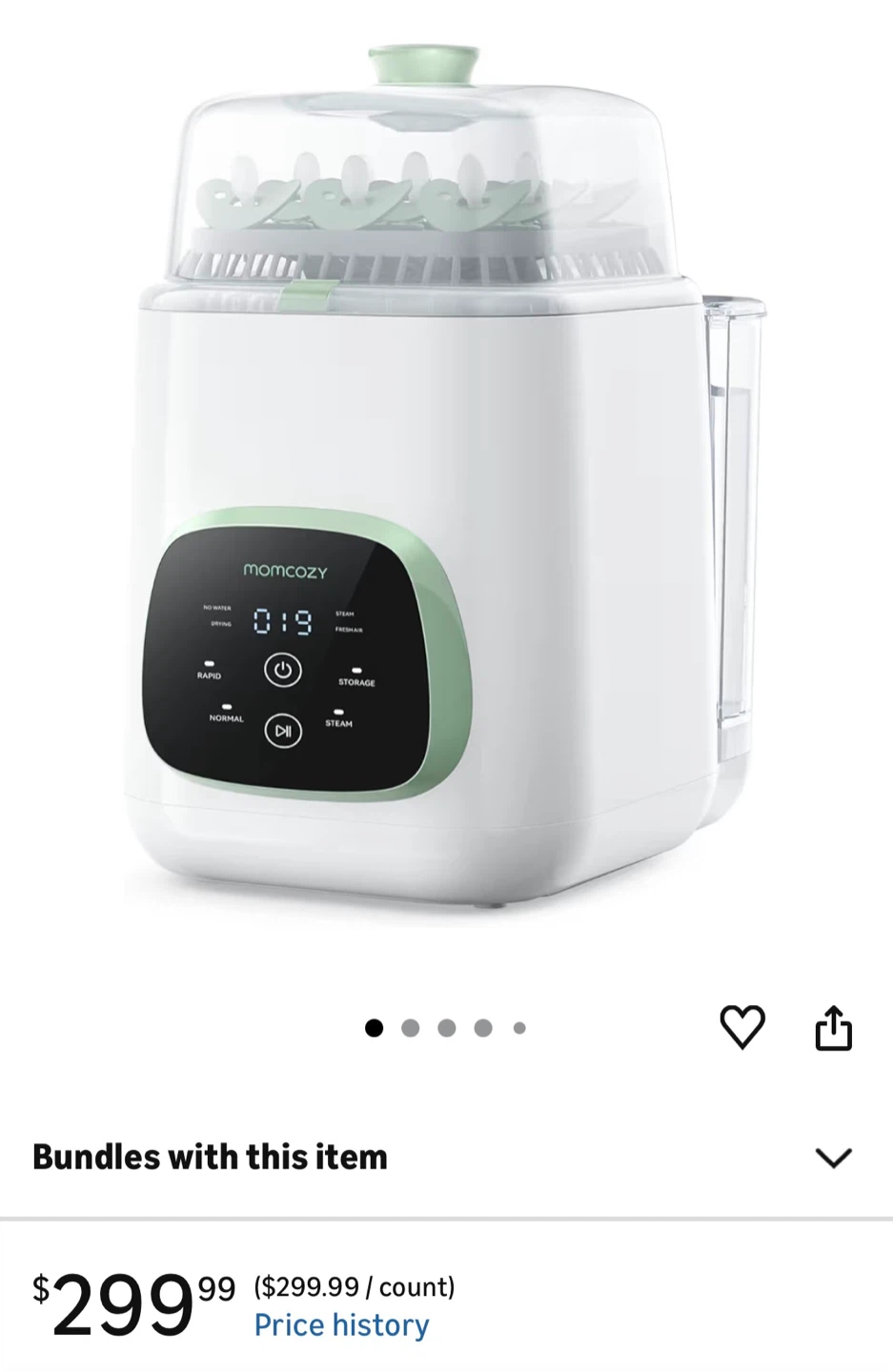 🥕 Momcozy Baby Bottle Sterilizer and Dryer - photo 2