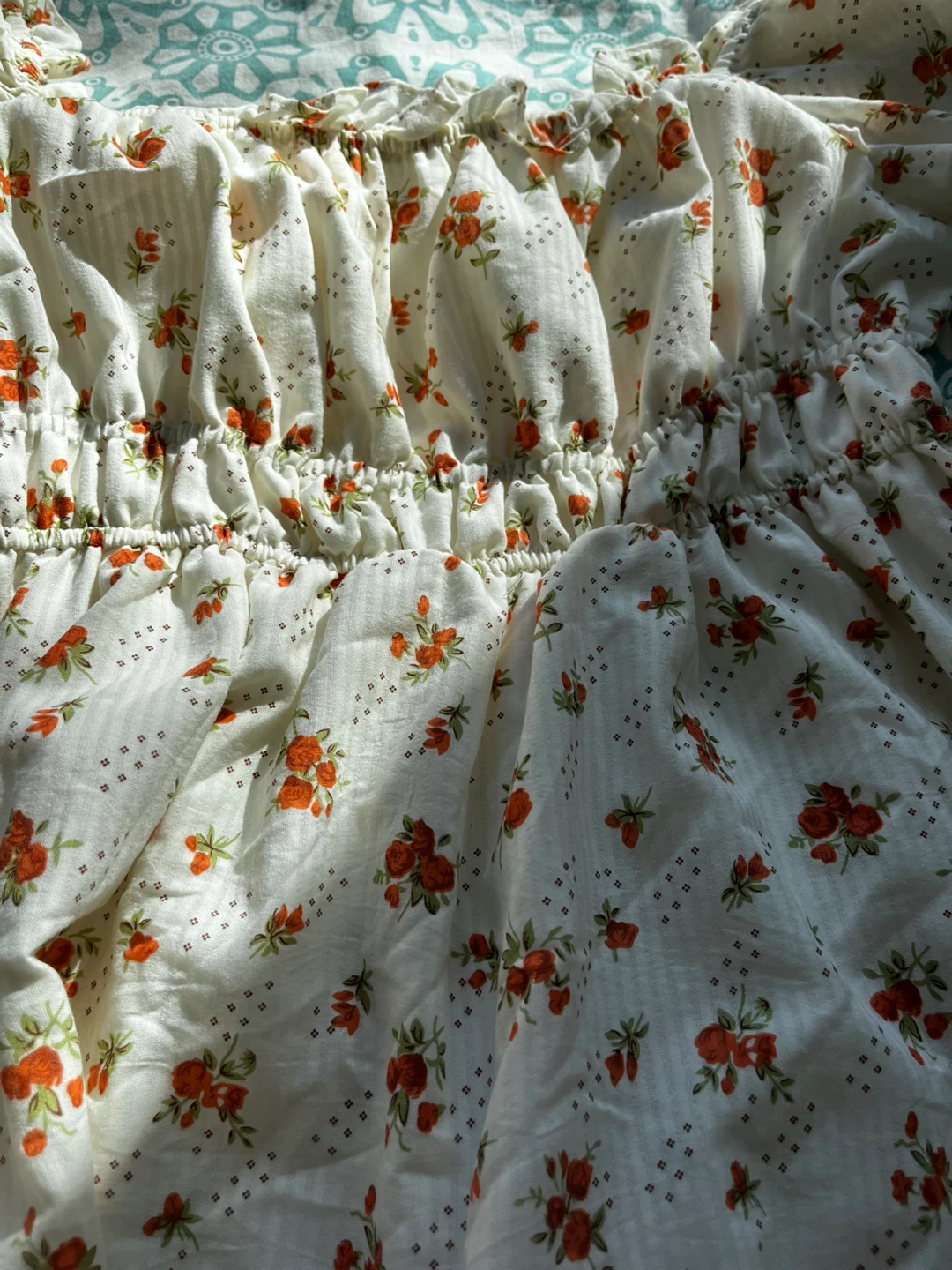 PAPERMOON Floral Puff Sleeve Dress Size S - photo 3