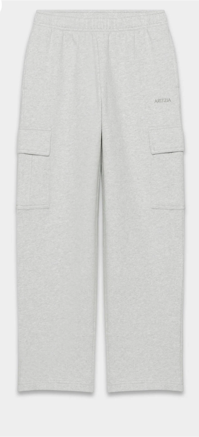 Aritzia Grey Cargo Sweatpants Size Medium