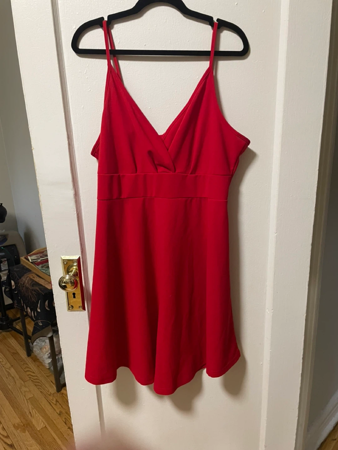 Red Spaghetti Strap Dress - photo 2