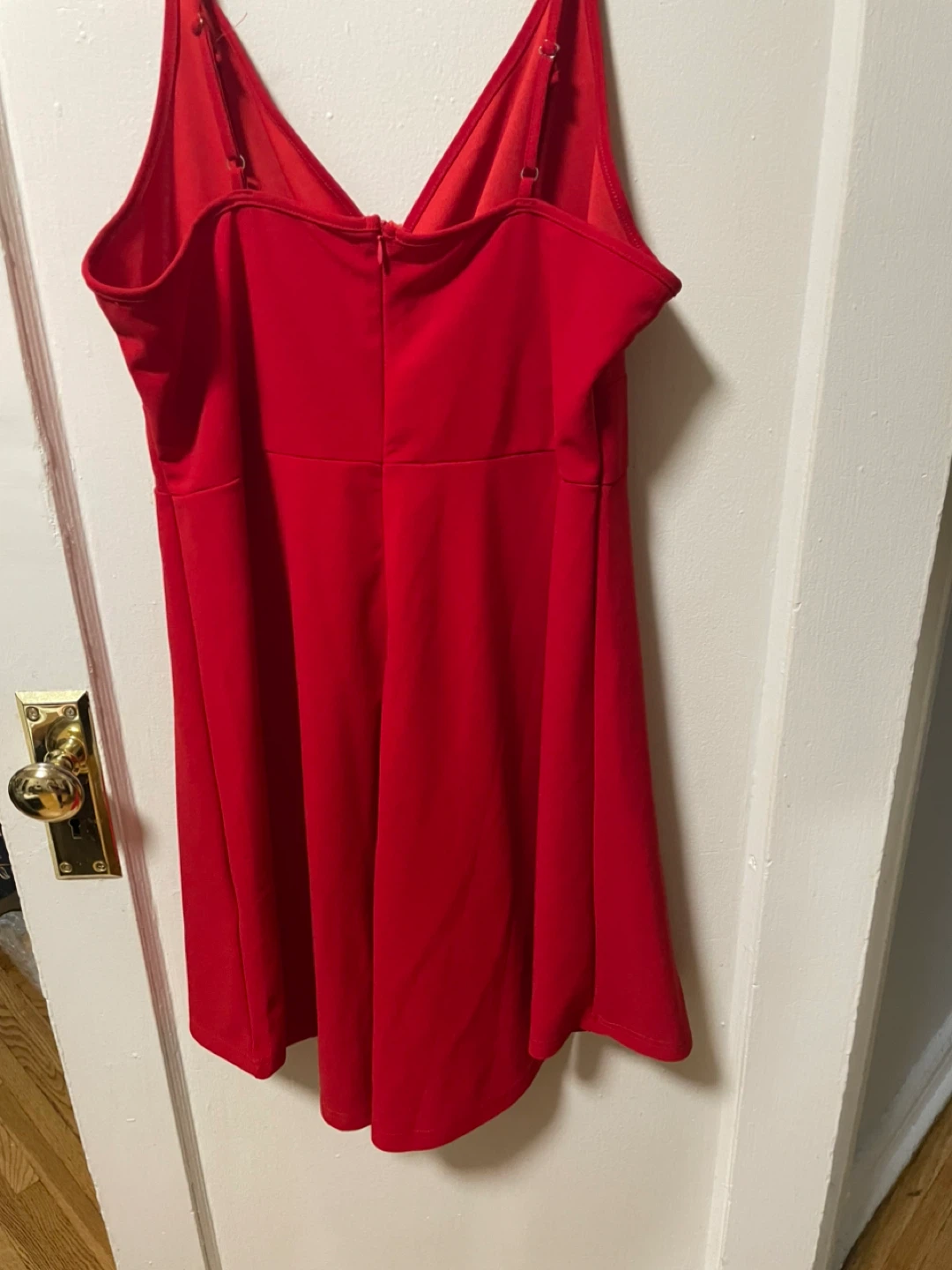 Red Spaghetti Strap Dress