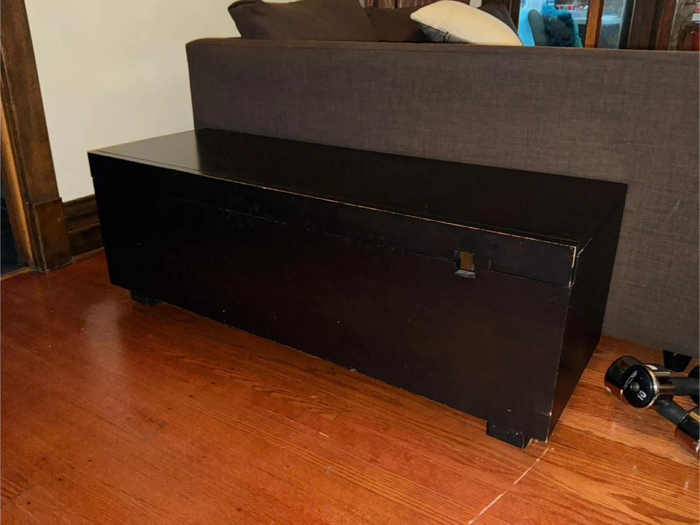 Black Storage Chest Trunk - photo 2