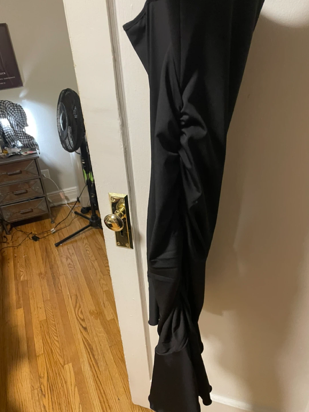 Black Ruched Dress