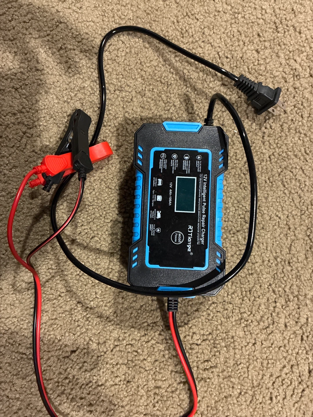 RT-Car battery Charge 12V Intelligent Pulse Repair Charger
