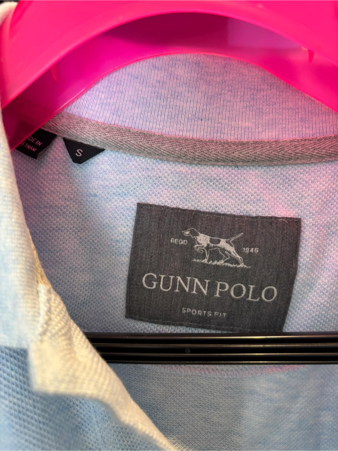 Light Blue Gunn Polo Sports Fit T-Shirt - Size S - photo 2