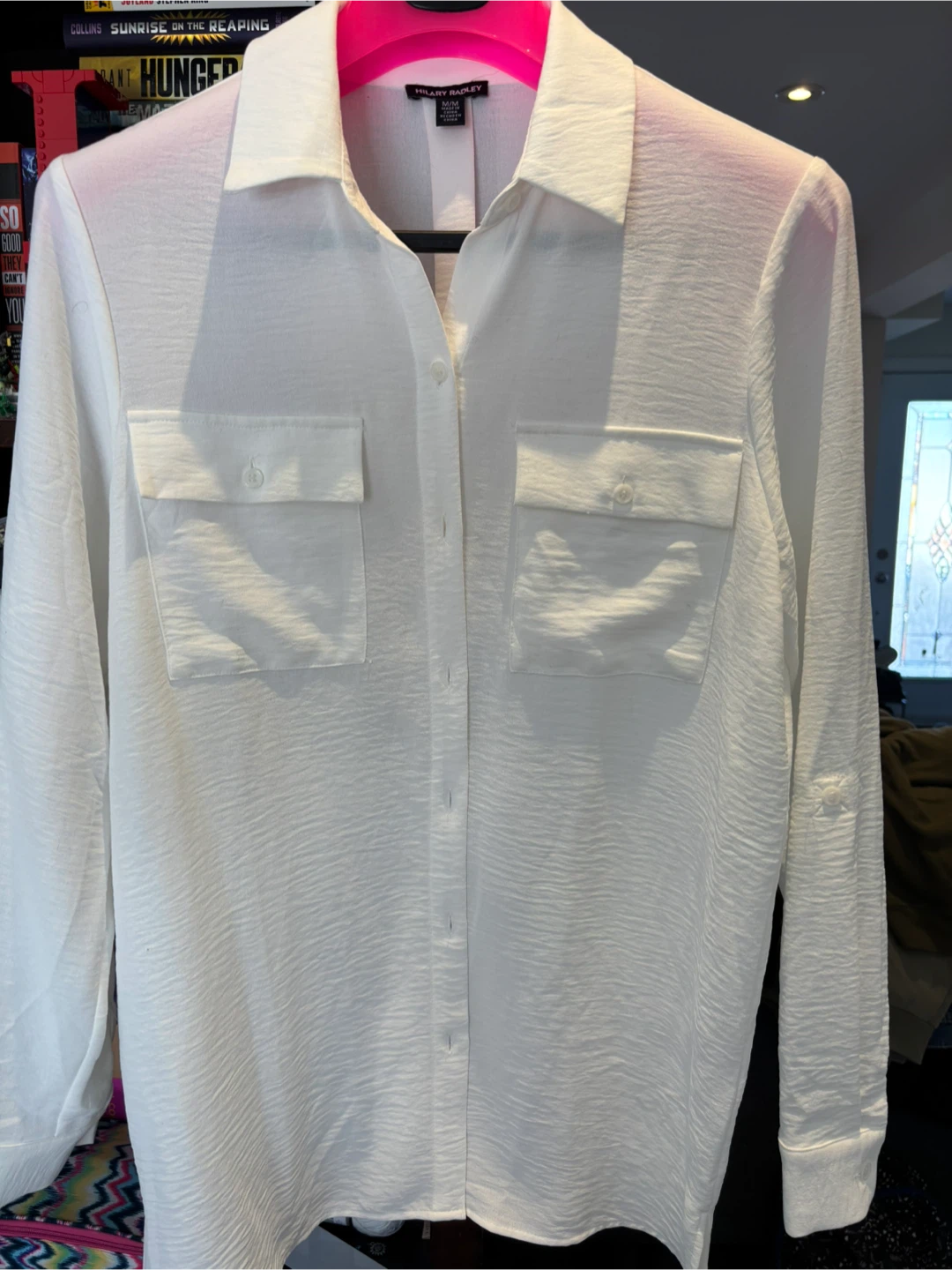 Hilary Radley Women's White Button-Up Shirt - M/M