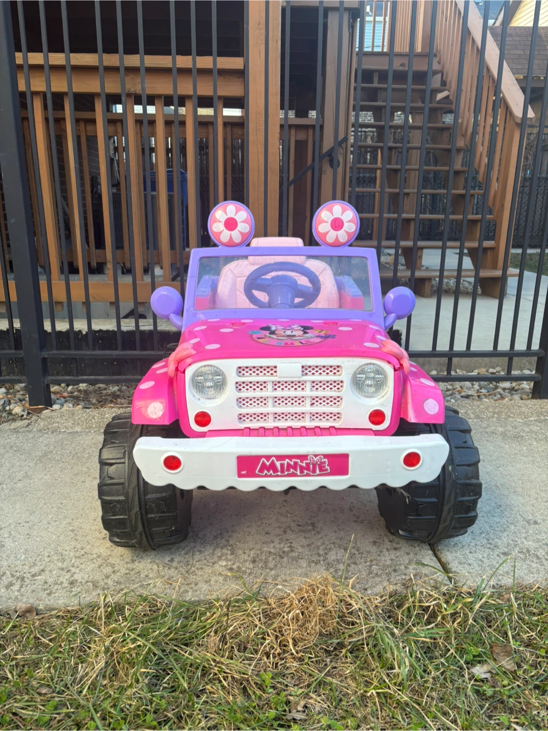 Pink Minnie Mouse Ride-On Car for Kids