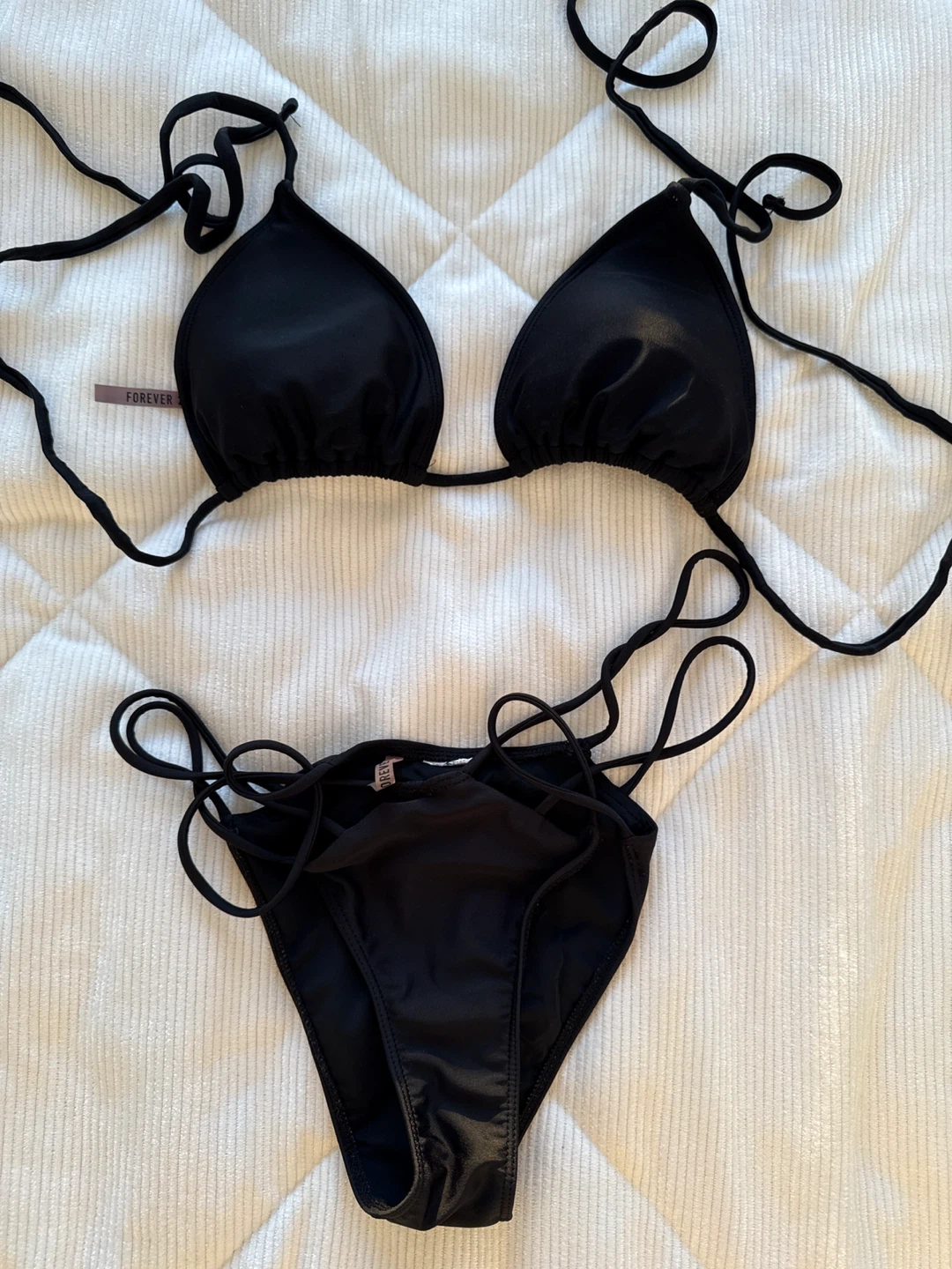 Black Bikini and white swimsuit - photo 2