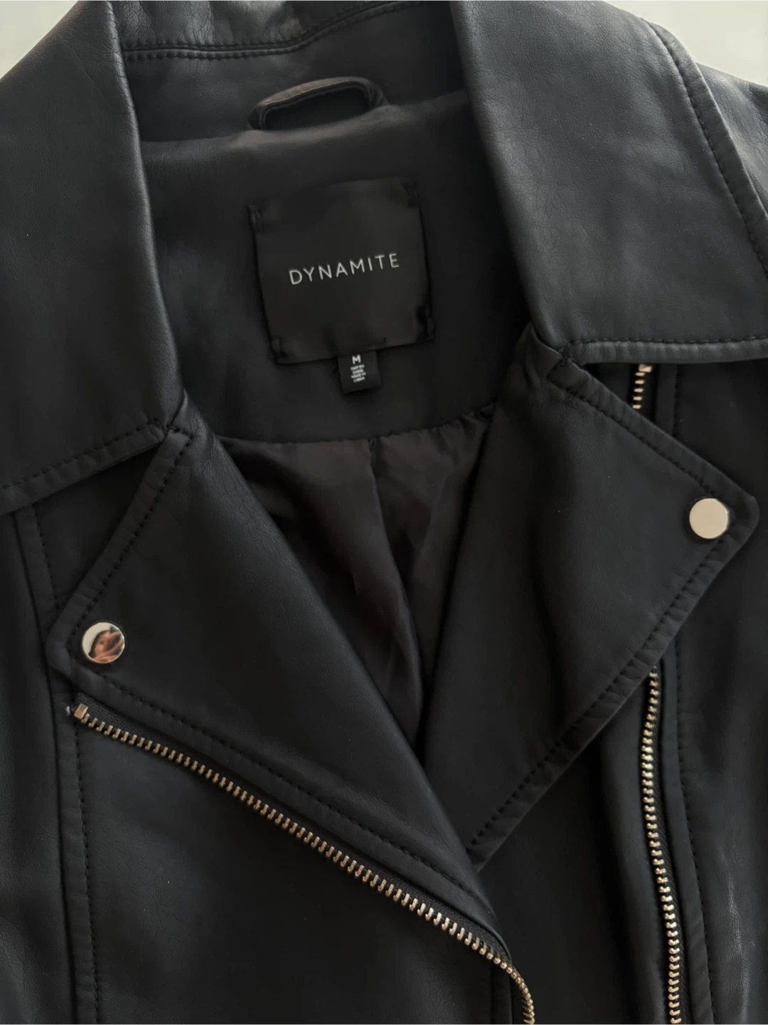 Dynamite Black Faux Leather Jacket - photo 3