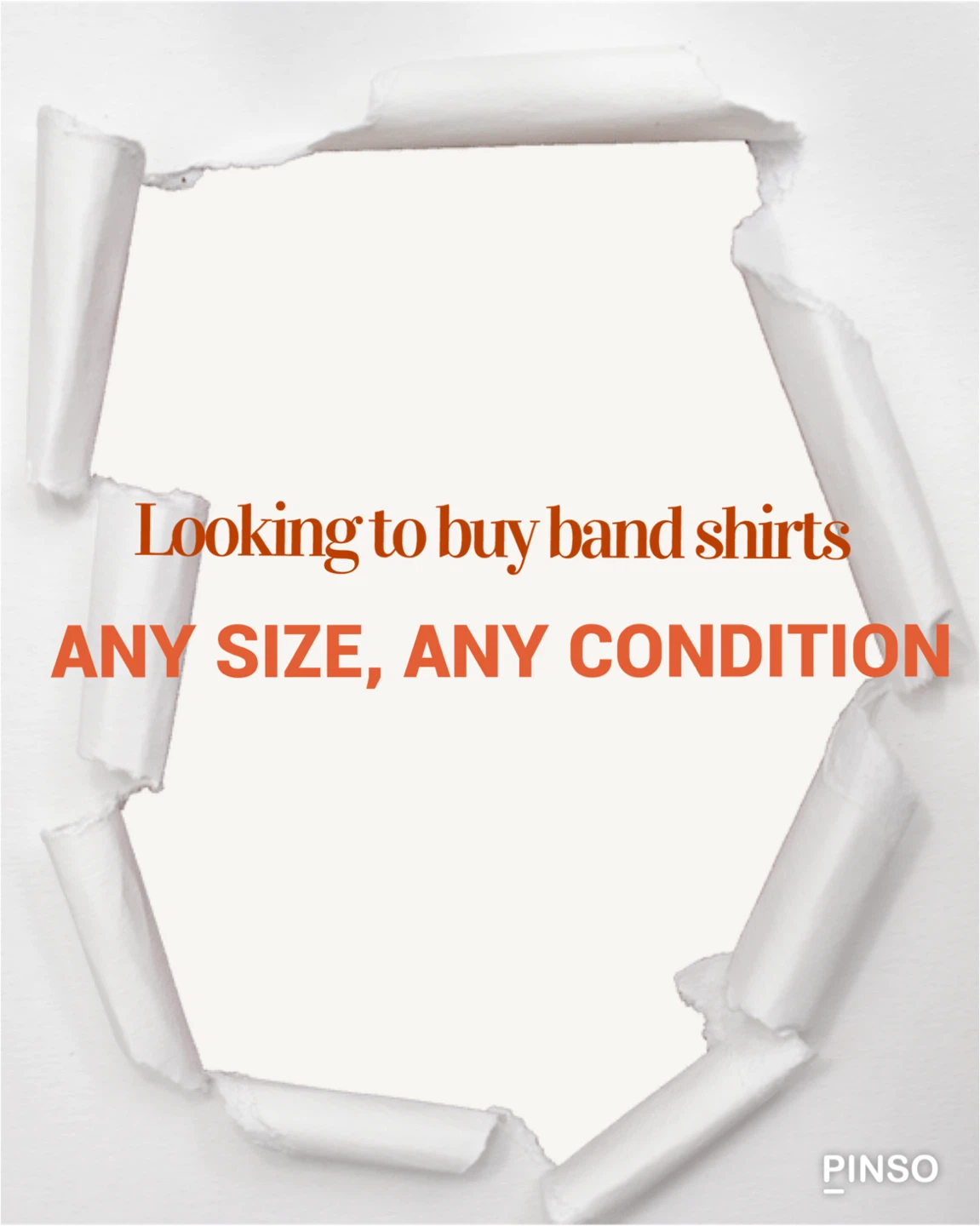 Wanted: Band T-Shirts - Any Size/Condition