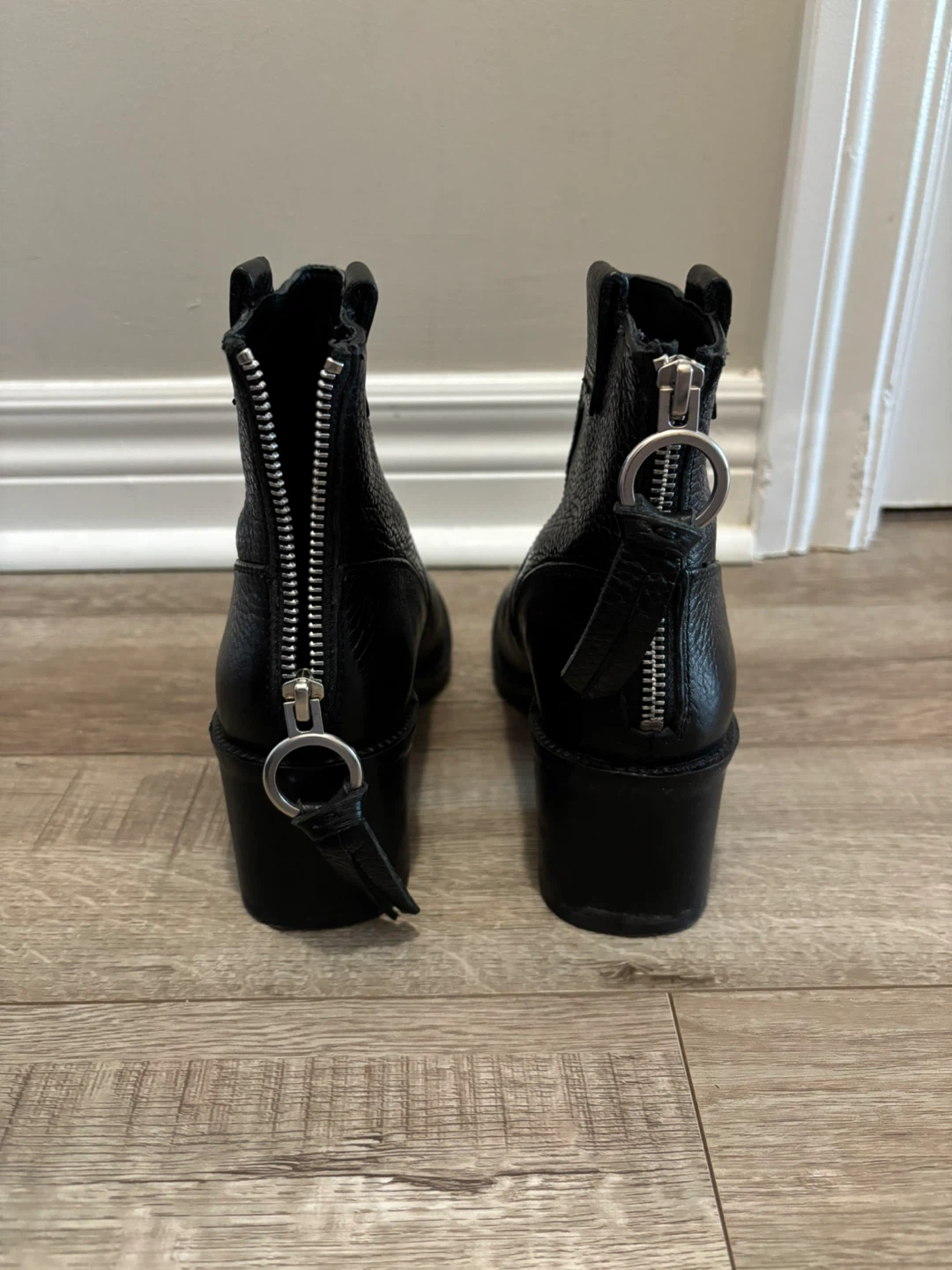 Geox Giulila Black Leather Ankle Boots - photo 3