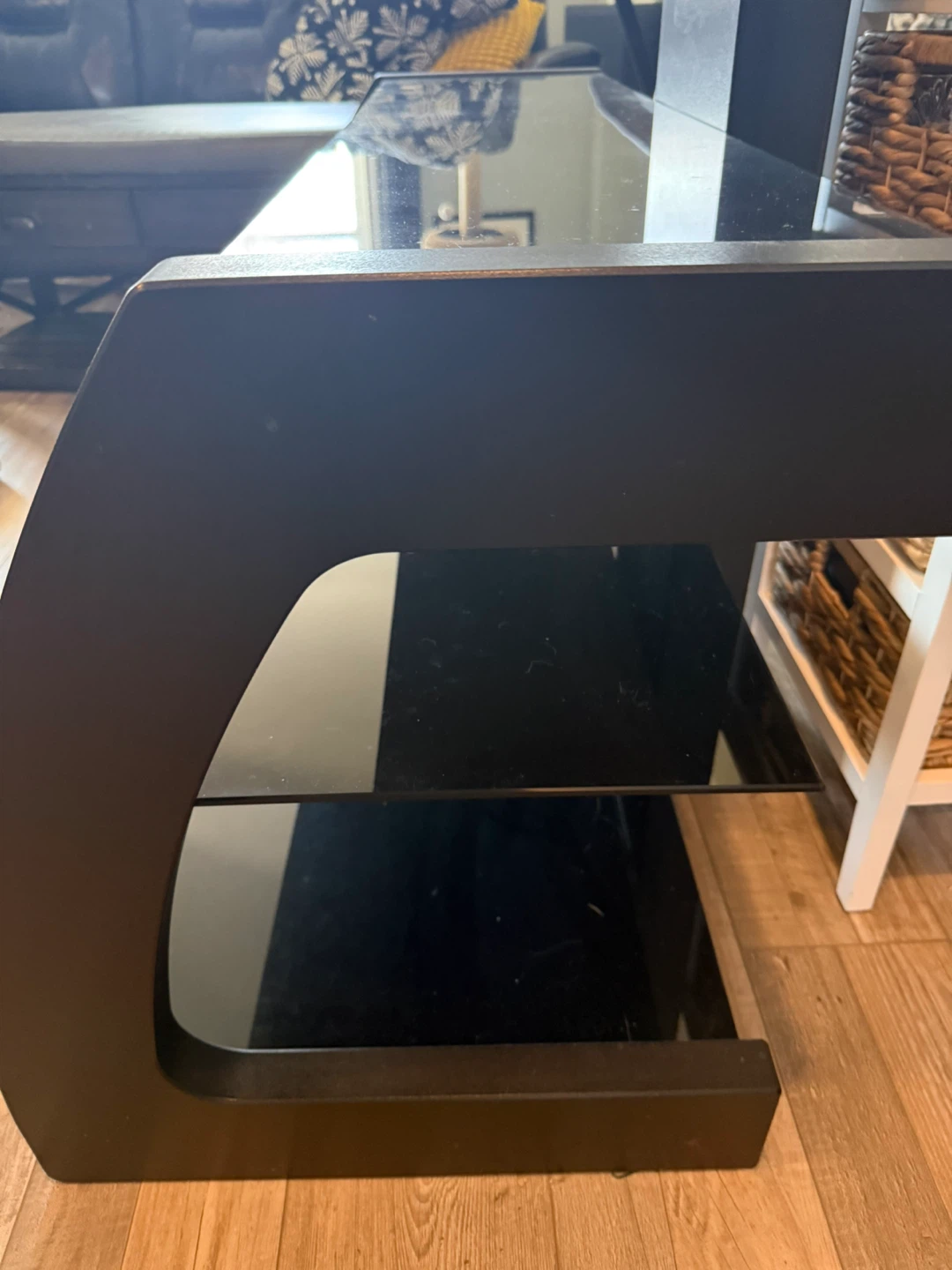 Black TV Stand with Mount - photo 3