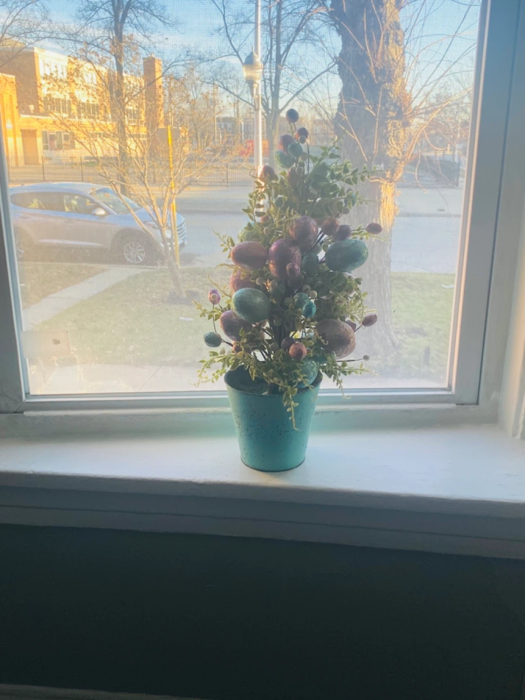 Easter Egg Plant Decoration