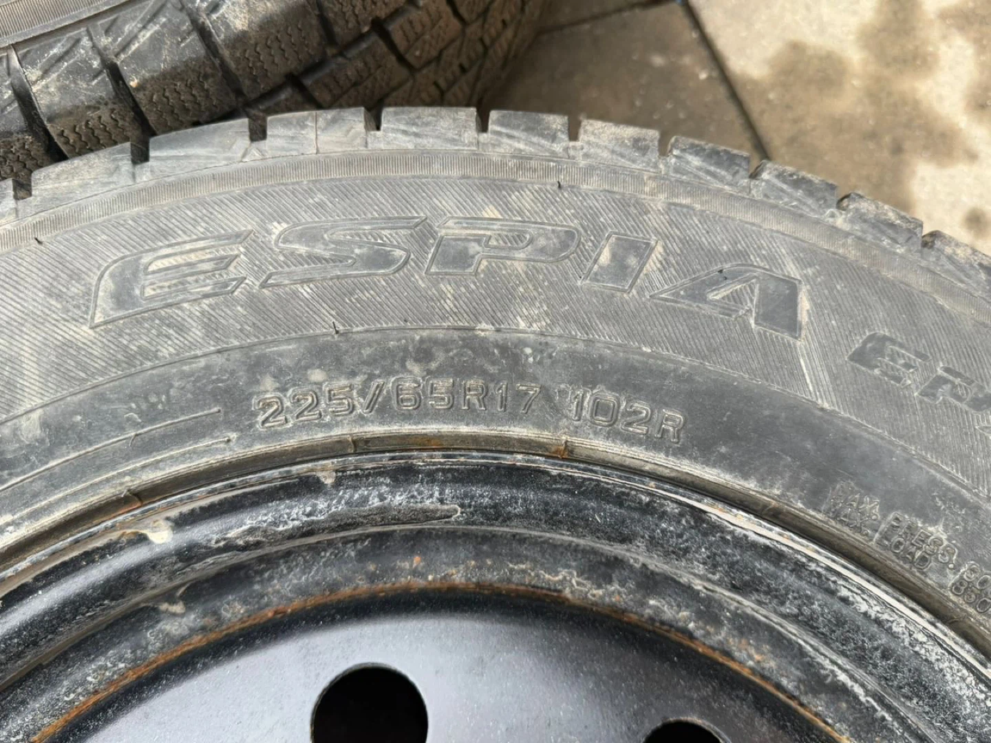 Set of 4 Espia Winter Tires on Rims - photo 2
