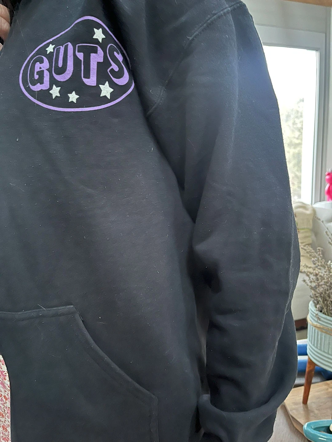 Olivia Rodrigo GUTS Tour Black Hoodie (M) - photo 4