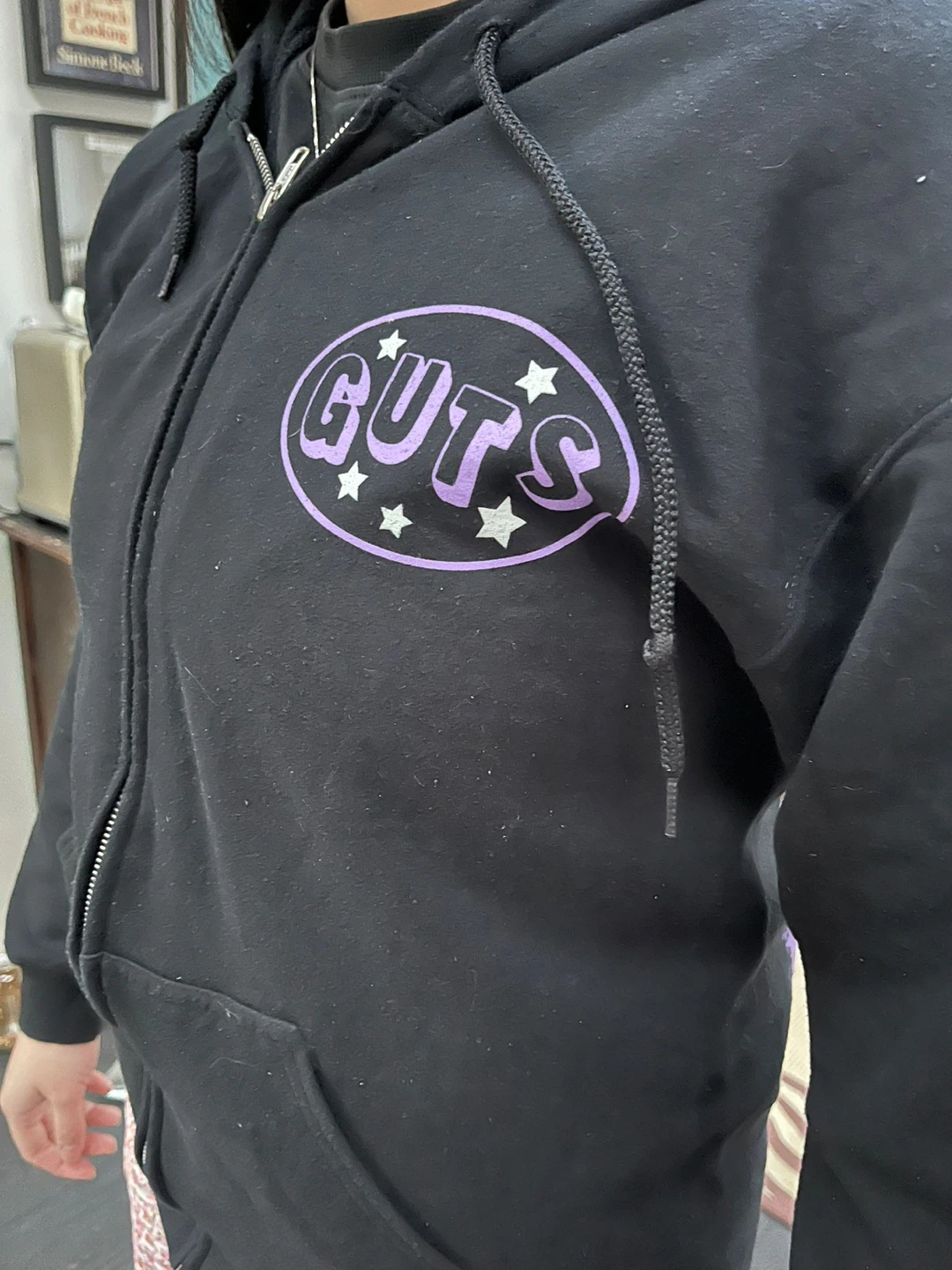 Olivia Rodrigo GUTS Tour Black Hoodie (M) - photo 2