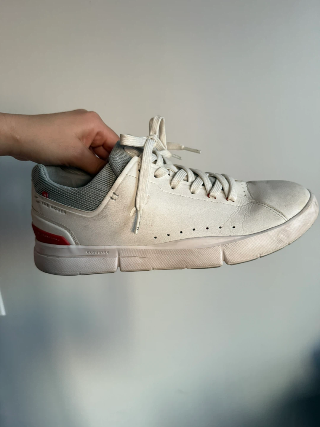 ON The Roger Centre Court Shoes - White/Red - photo 2
