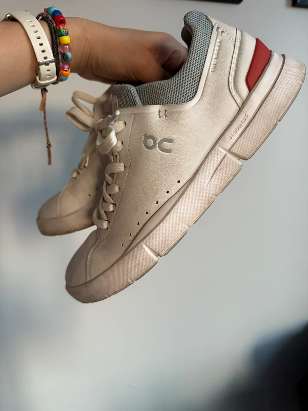 ON The Roger Centre Court Shoes - White/Red - photo 4