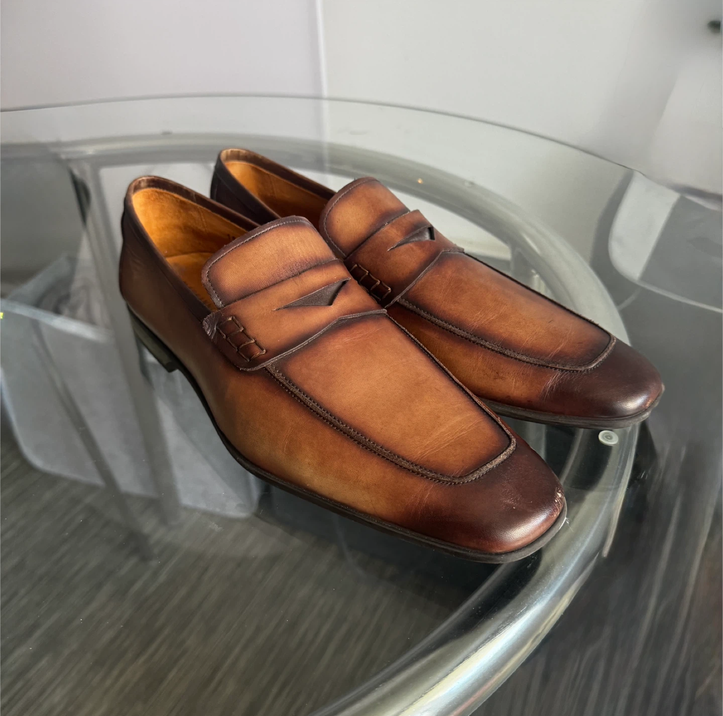 Magnanni Brown Dress Loafers, Size 13 - photo 2