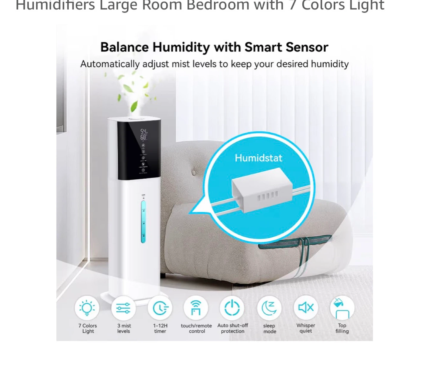 Honovos Large Room Humidifier 8L - photo 5
