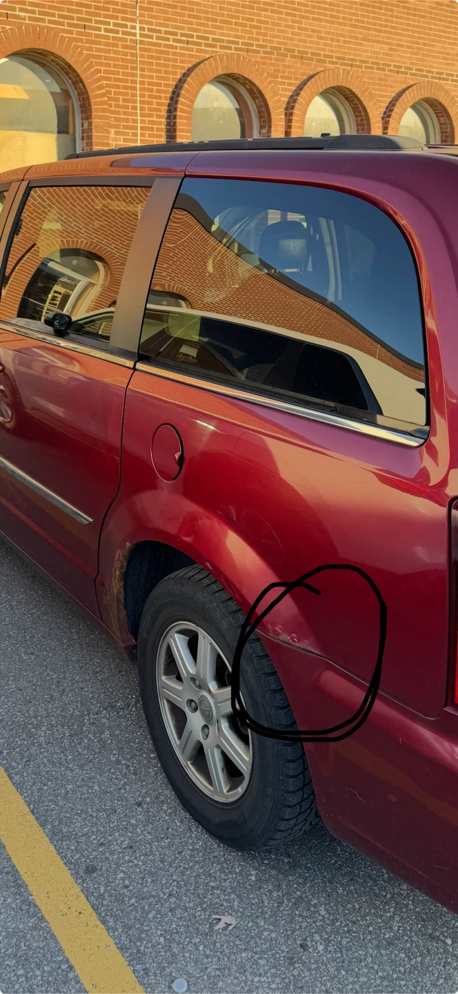 Red Chrysler Town & Country