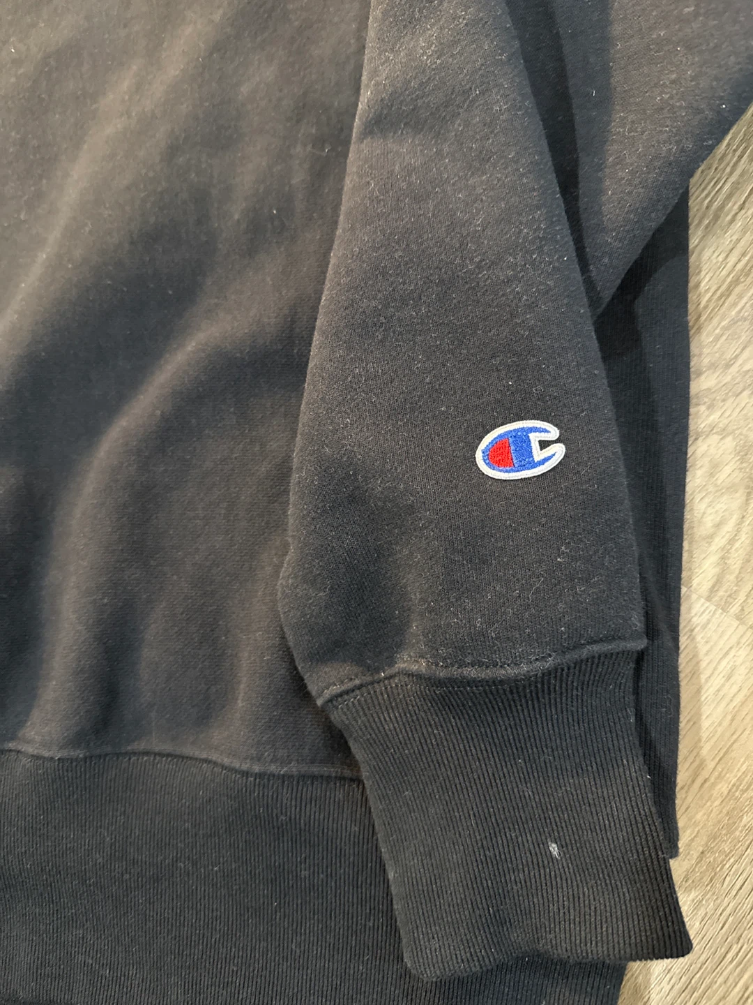Champion Reverse Weave Crewneck Sweatshirt - Black - Large - photo 2