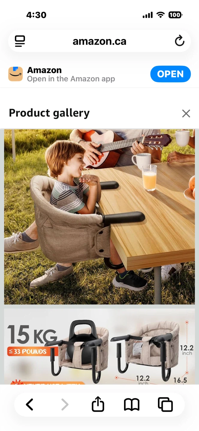Lulumemo Clip-On High Chair - photo 4