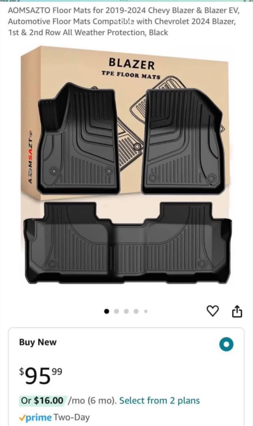 Chevy Blazer 2019-25 All Weather Floor Liners - photo 4