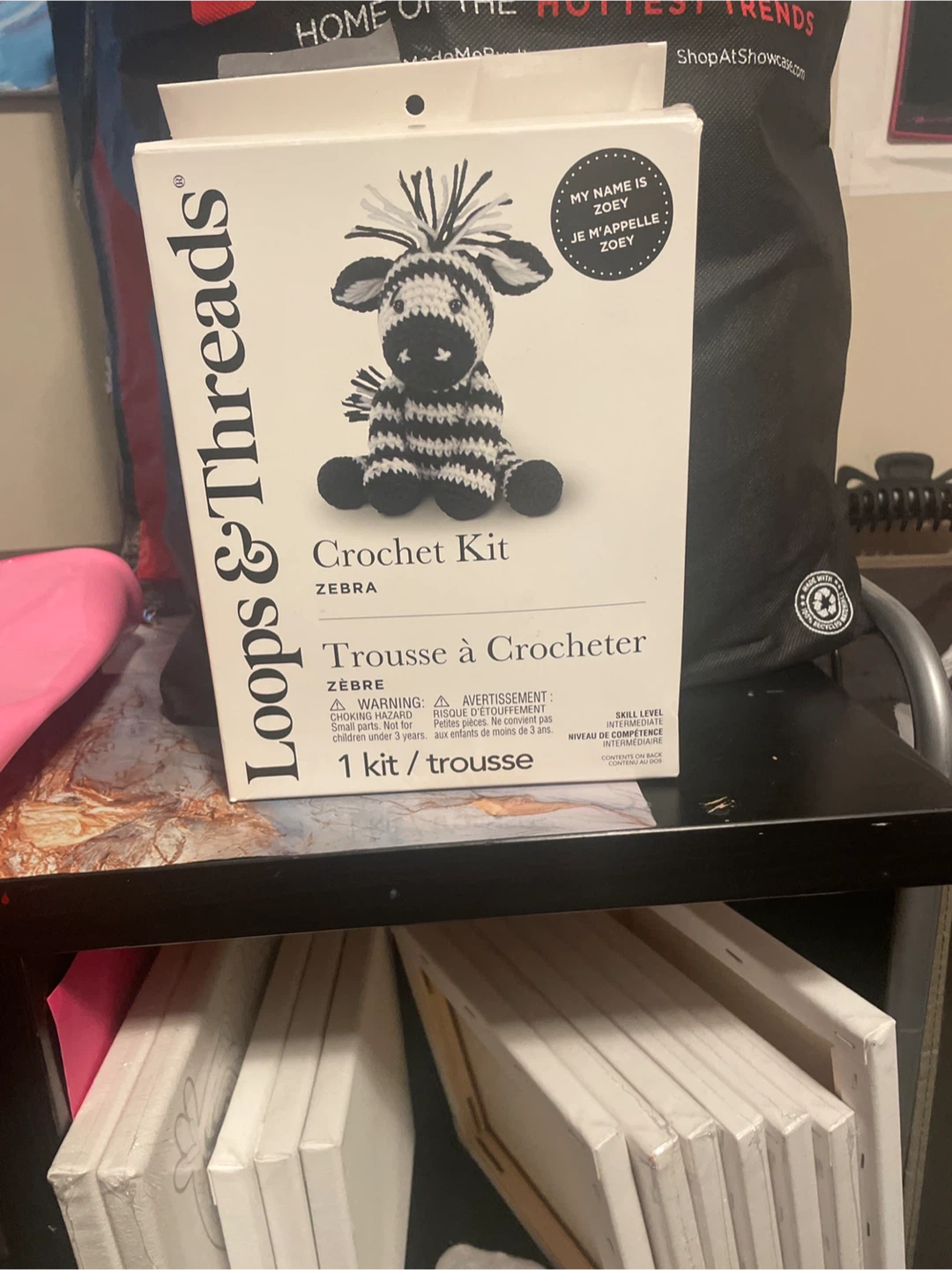 Loops & Threads Crochet Kit - Zebra Zoey
