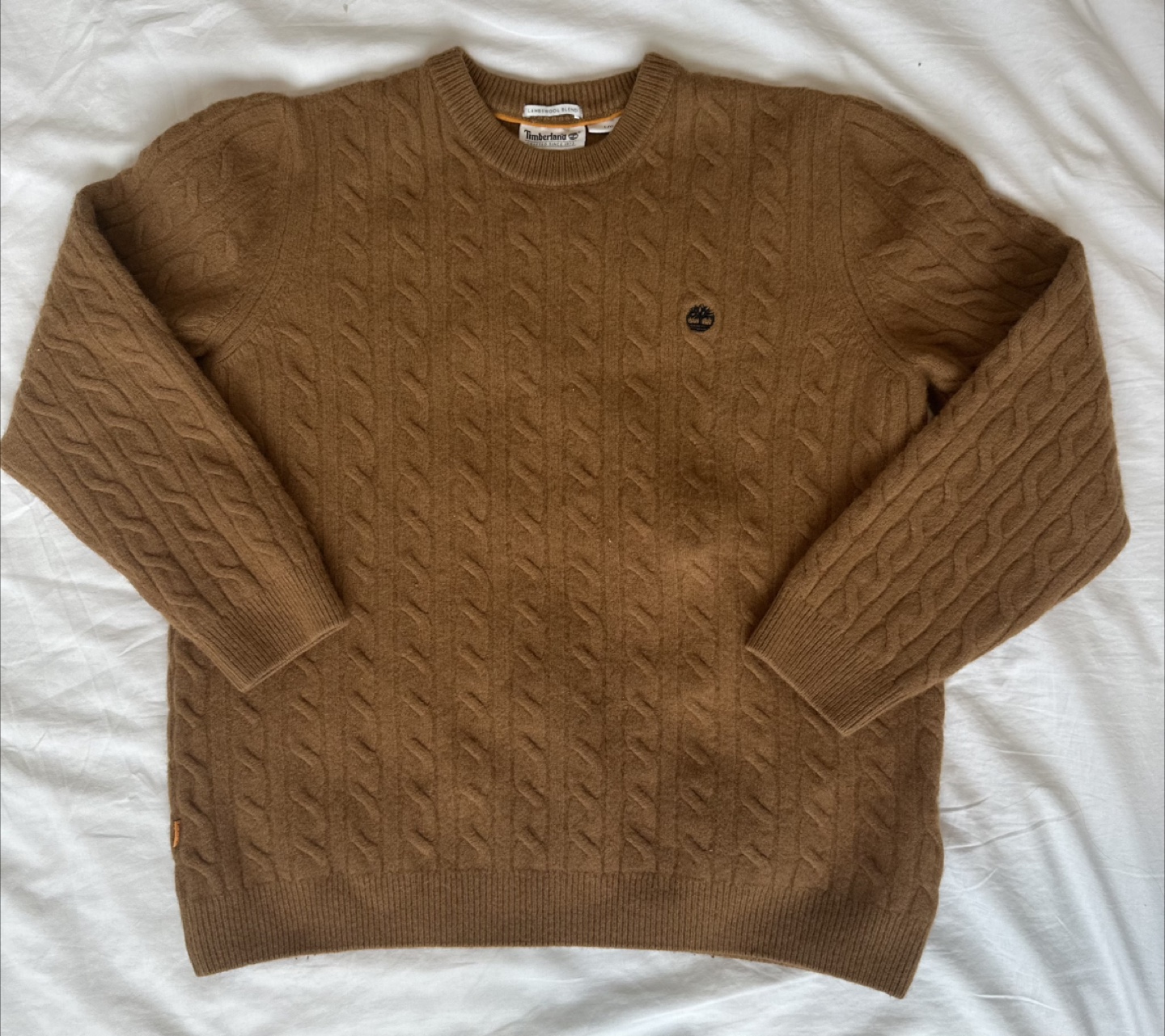 Timberland Cable Knit Lambswool Blend Sweater