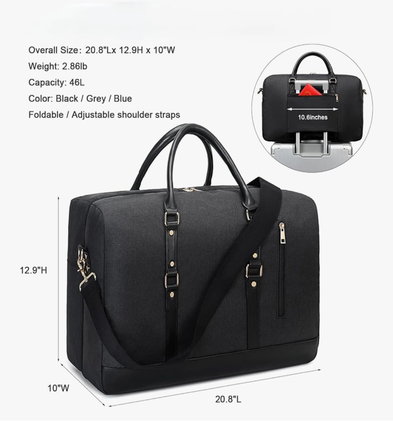 Flight-Approved Carry-On Weekender Bag - photo 3