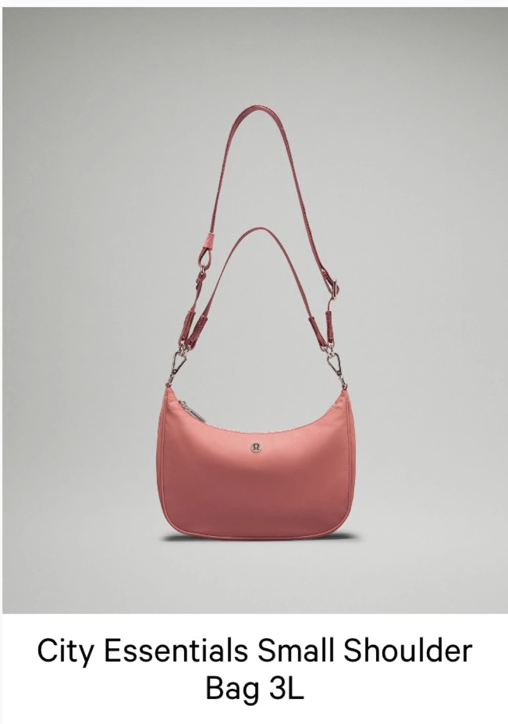 New Lululemon City Essentials Small Shoulder Bag 3L Dusty Rose - photo 3