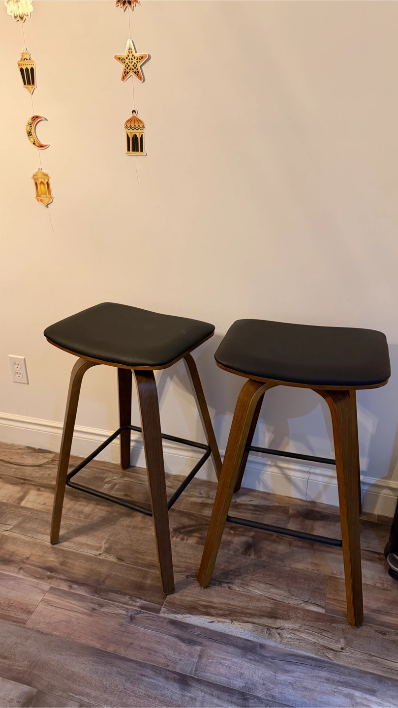 Set of 2 Modern Bar Stools