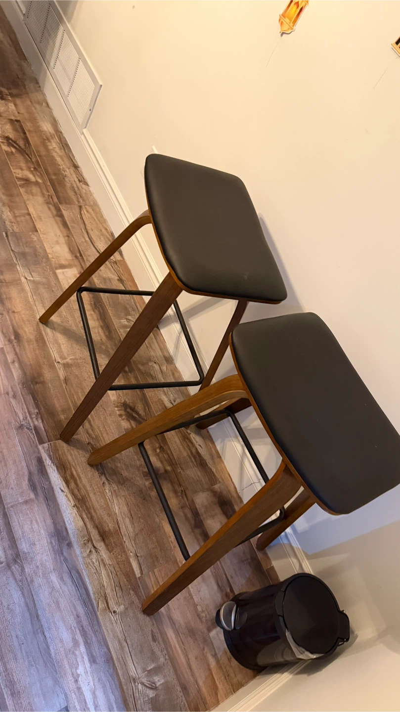 Set of 2 Modern Bar Stools - photo 2