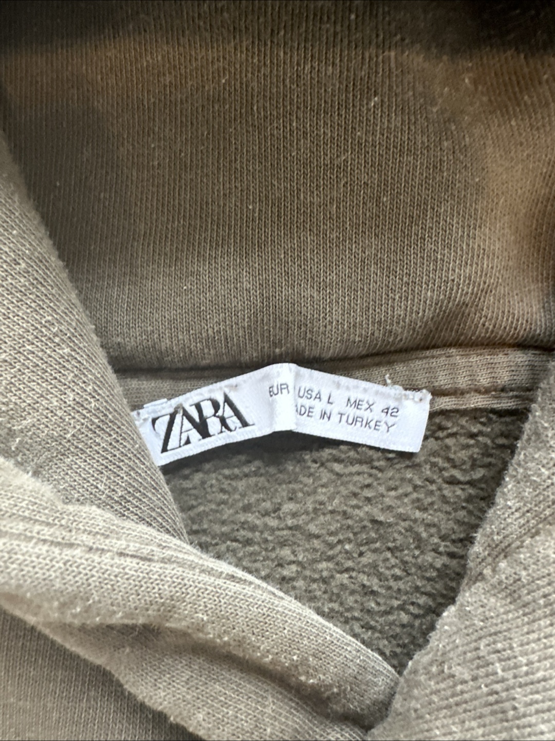 Zara Hooded Sweatshirt Pullover Hoodie - Size L - photo 2