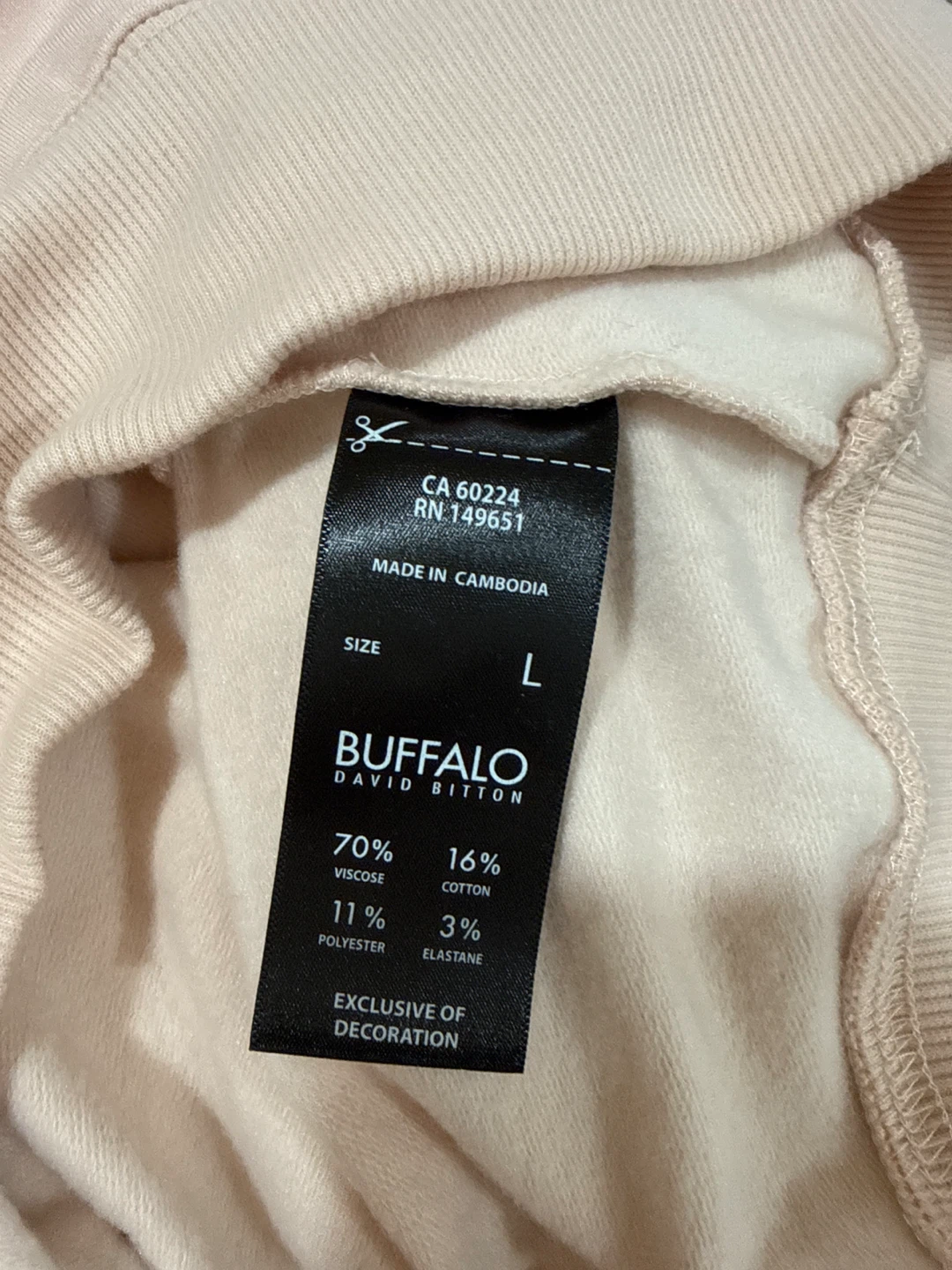 Buffalo David Bitton Peach  Hoodie Size L - photo 5