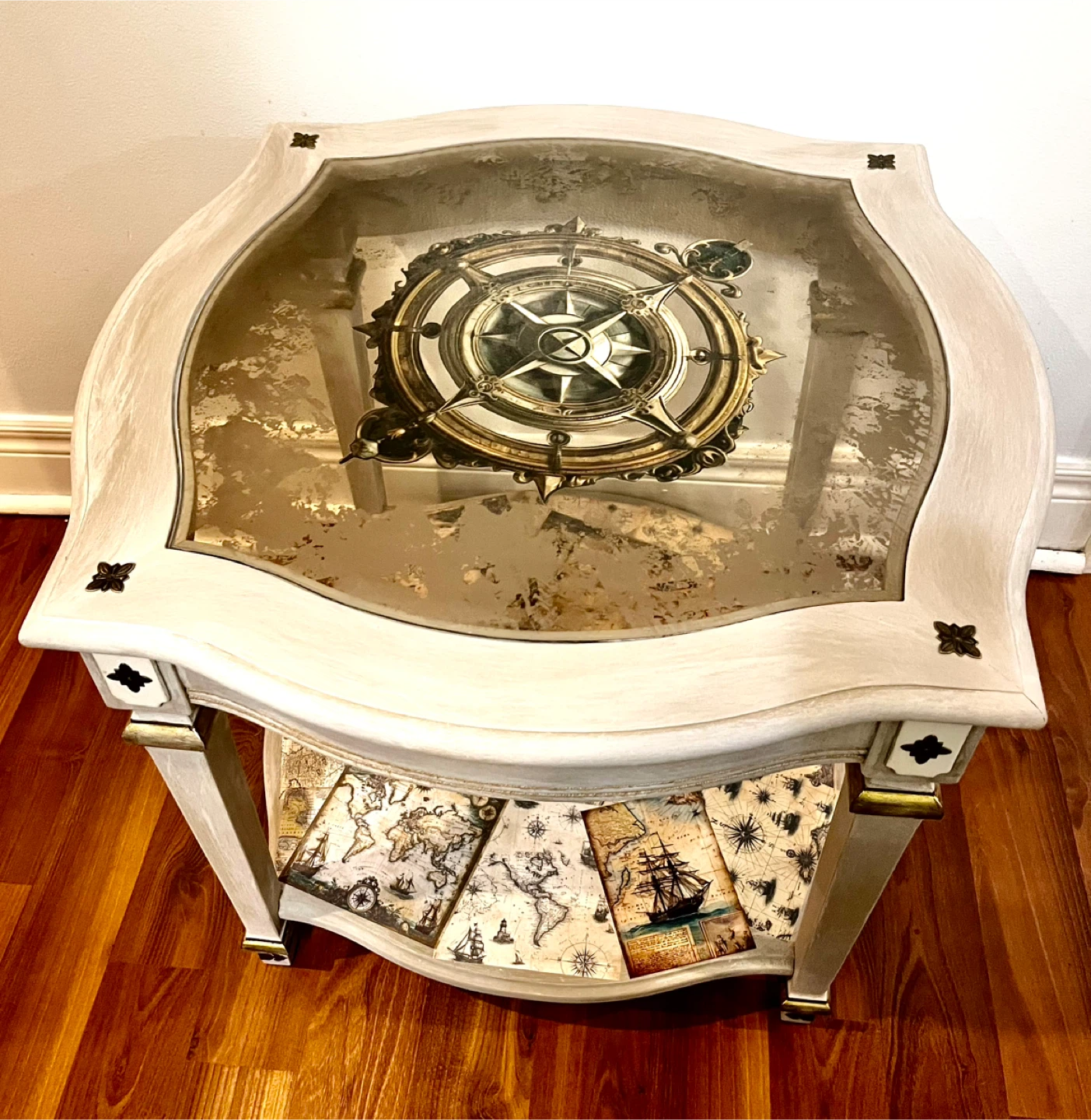 Nautical Themed Accent Table - one of a kind