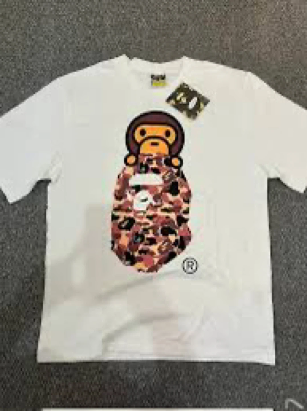 BAPE APE HEAD Camo T-Shirt White