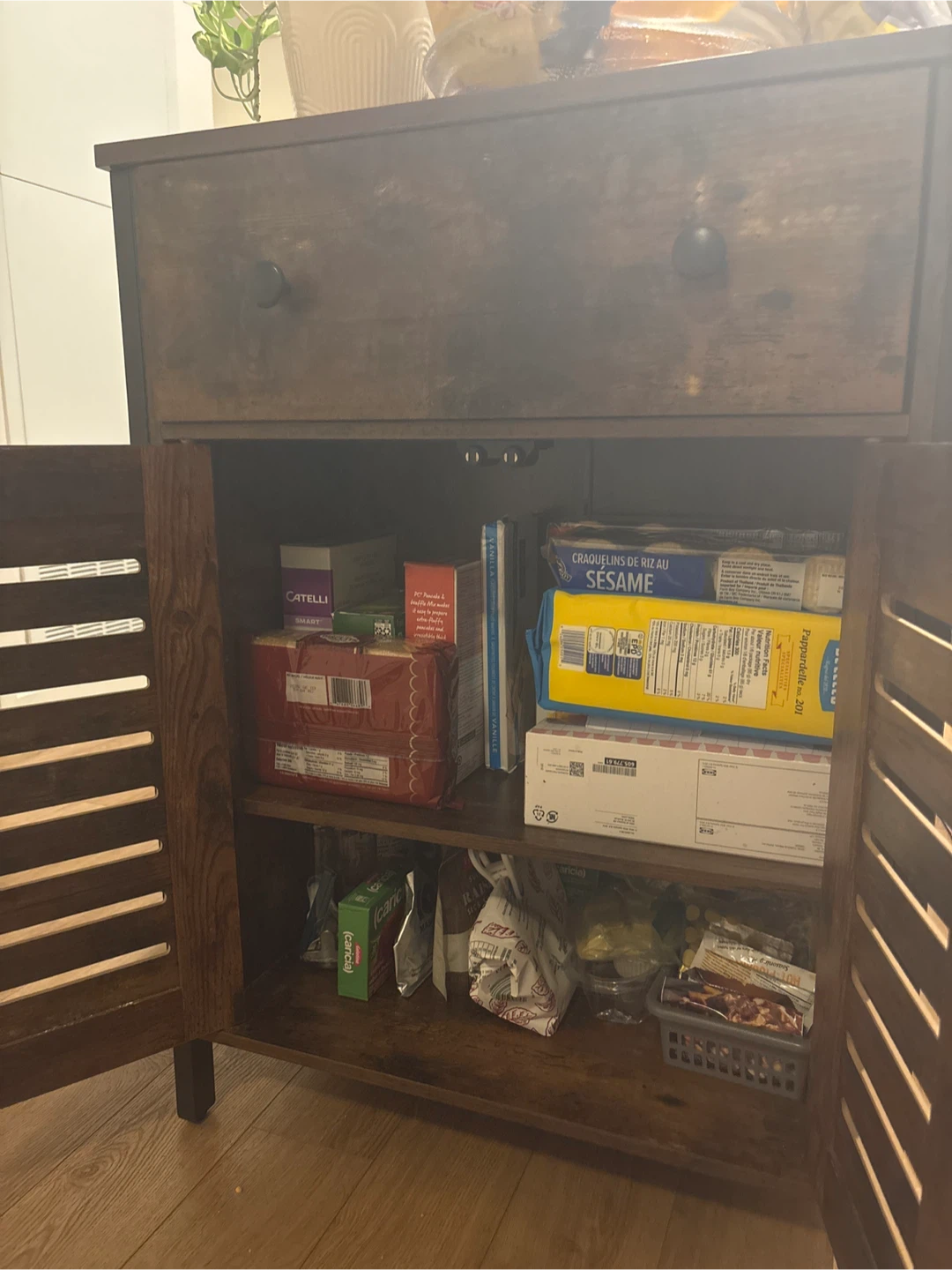 Rustic Two-Door Cabinet with Drawer - photo 4