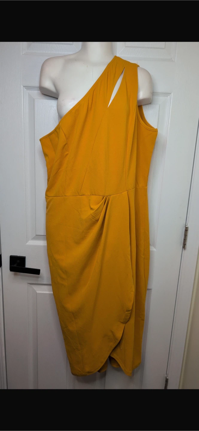 NEW With Tag! PRETTYGARDEN One Shoulder Midi Dress - photo 3