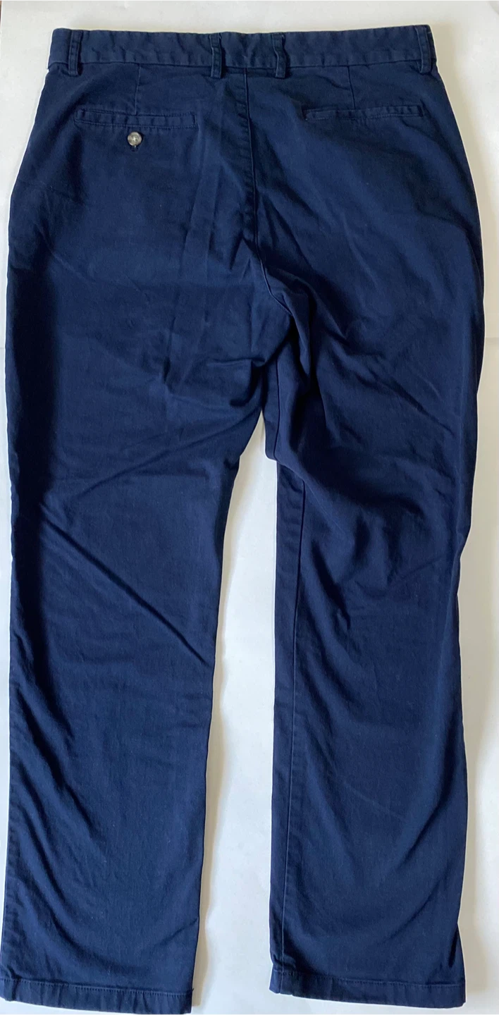 Old Navy Men's Straight Built-In Flex Navy Pants 33x32 - photo 2