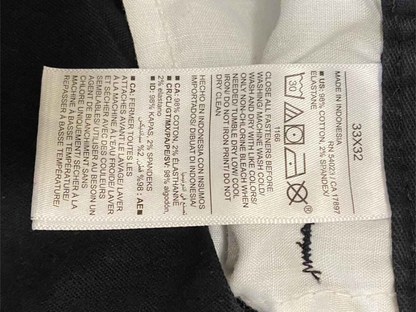 Old Navy Men's Black Straight Built-In Flex Pants 33x32 - photo 4