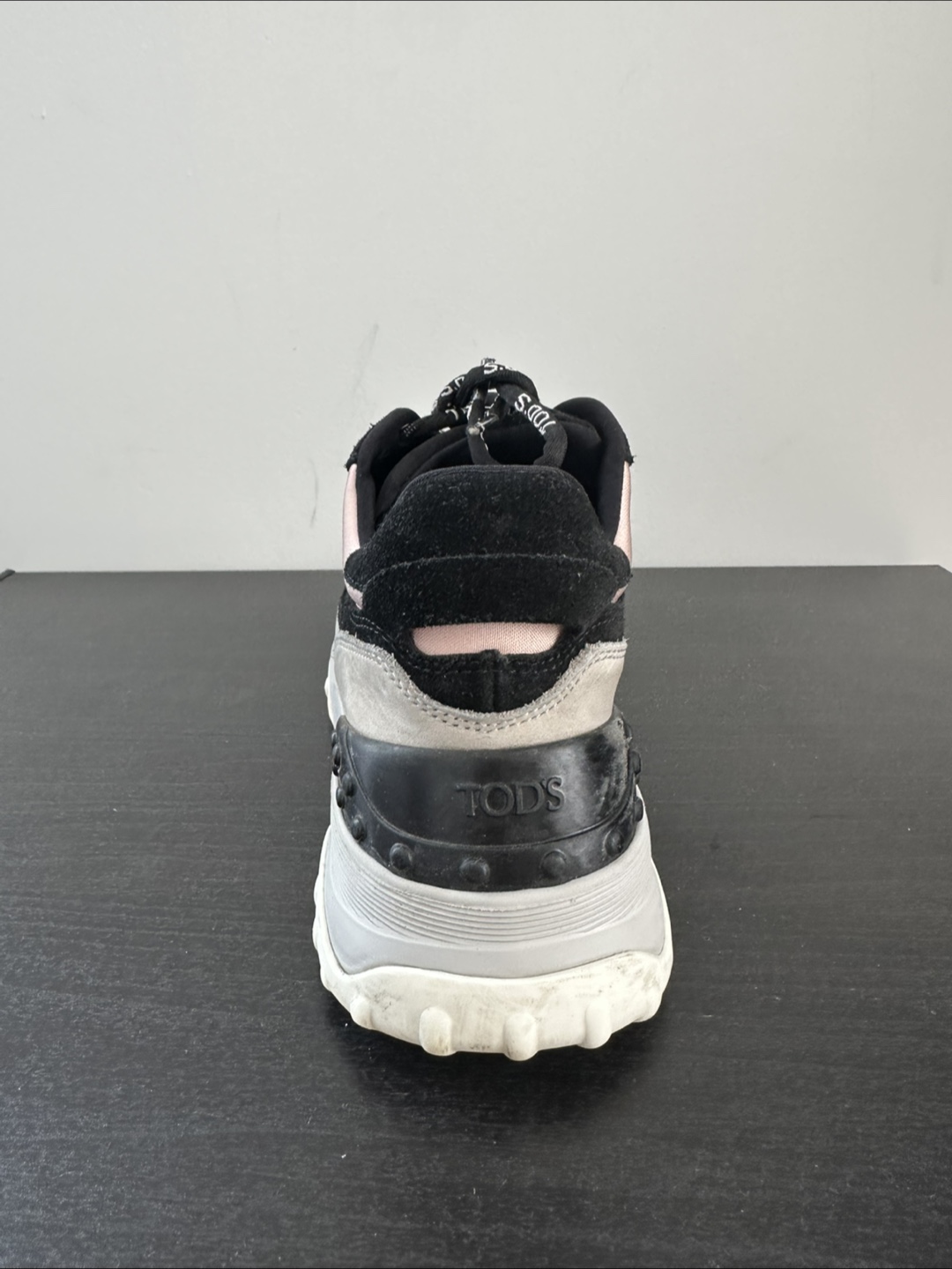 TOD'S Black Suede & Pink Sneakers - photo 4