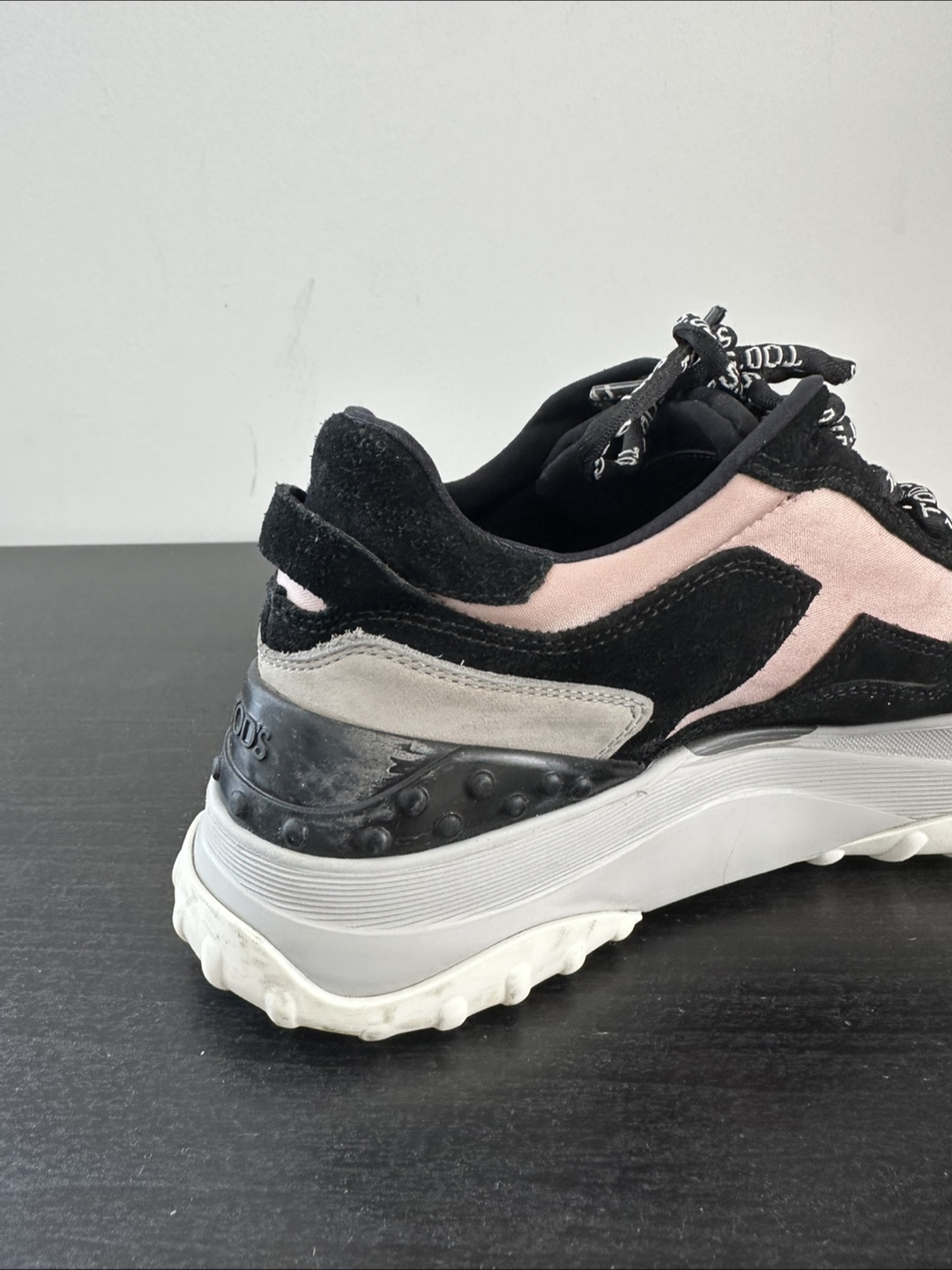 TOD'S Black Suede & Pink Sneakers - photo 5