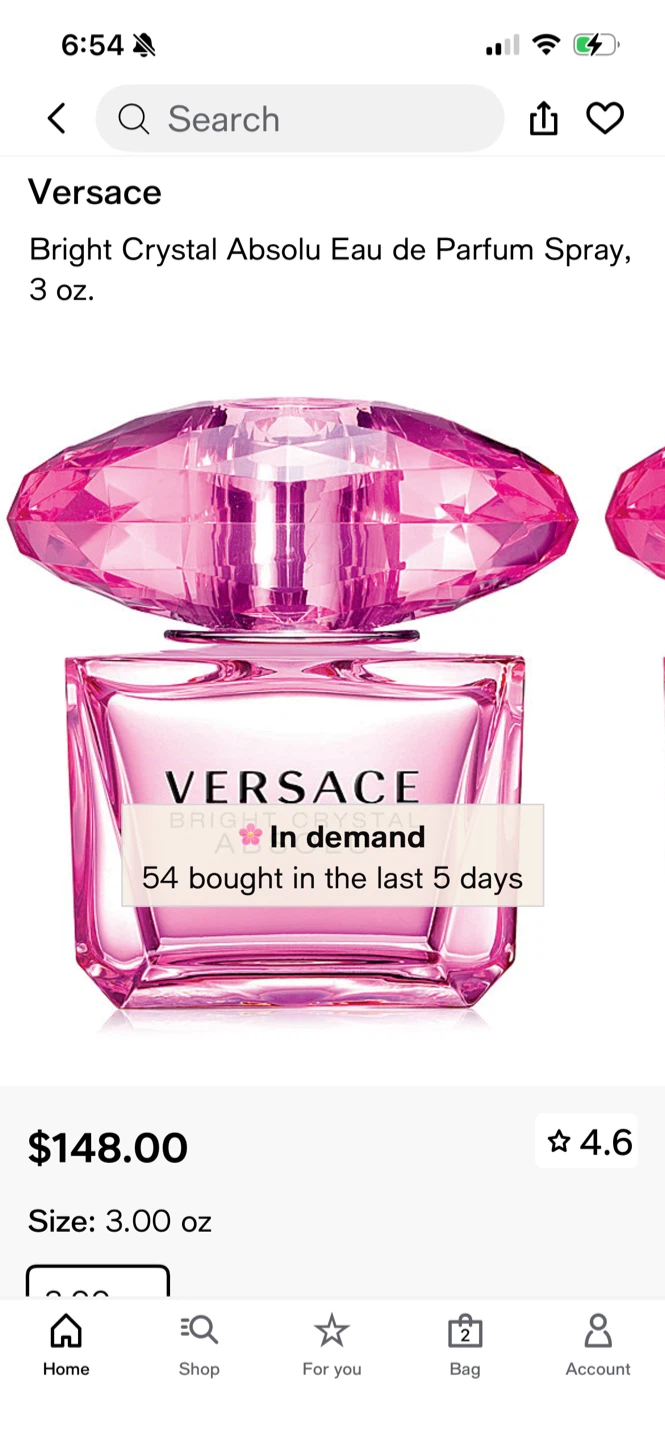 Versace Bright Crystal Absolu Eau de Parfum Spray 3 oz - photo 4