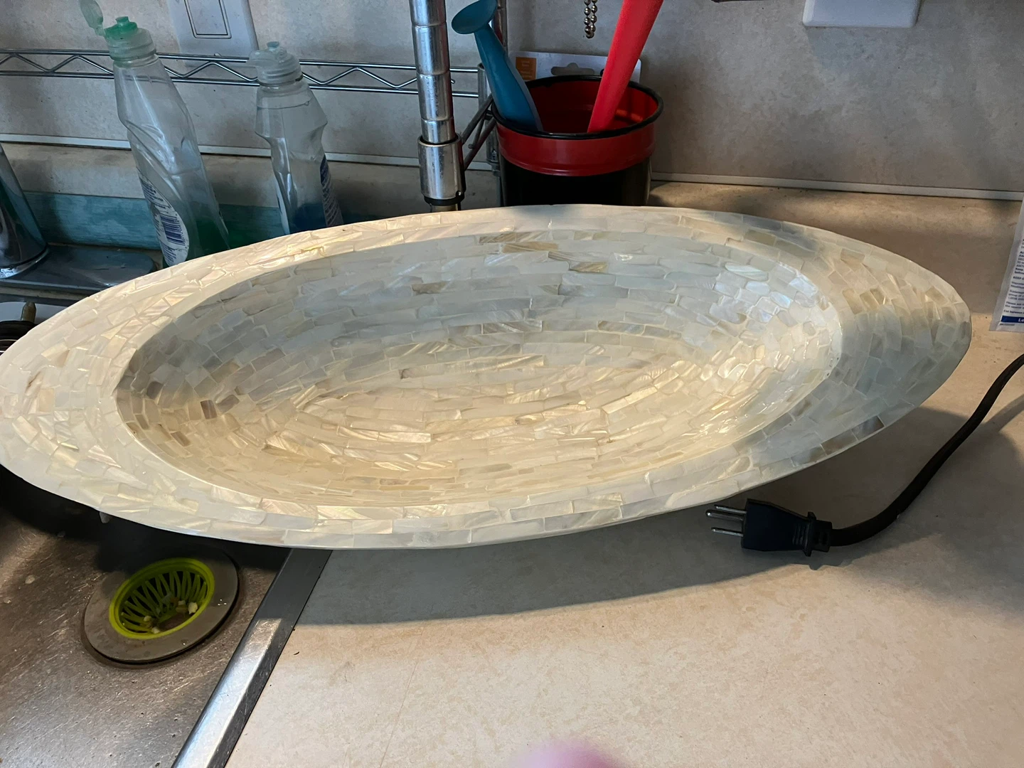 Sense Mother of Pearl Oval Bowl Dish