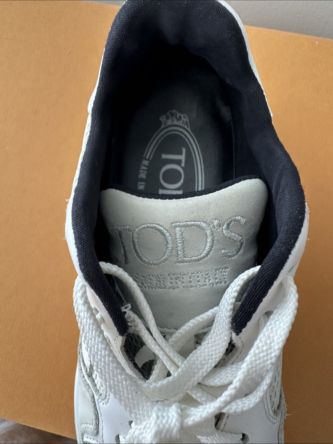 TOD'S White Leather & Mesh Sneakers - photo 3