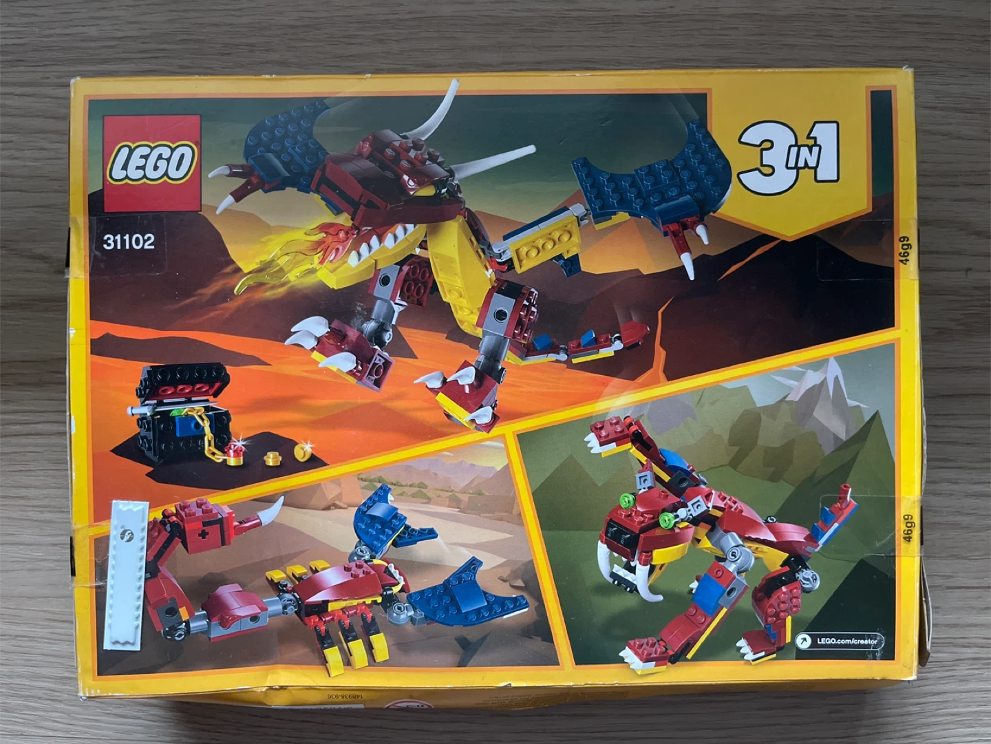 LEGO Creator 3 in 1 Mighty Dragons Set 31102 - photo 2